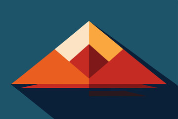 vector illustration of a pyramid