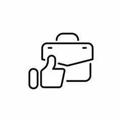 employment like icon sign vector