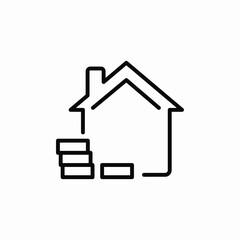 house finances icon sign vector