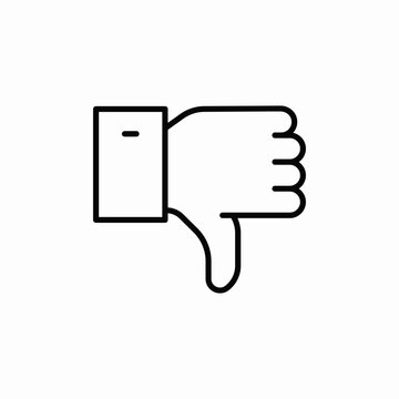 dislike reaction icon sign vector
