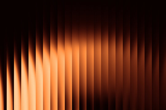 Glowing white-to-orange glass gradient with soft yellow tones on a black backdrop. The composition features a smooth, shiny surface with a sense of motion and depth.