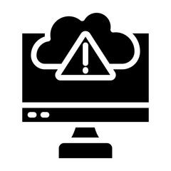 Threat Detection Vector Glyph Icon Design