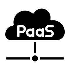 PaaS Vector Glyph Icon Design