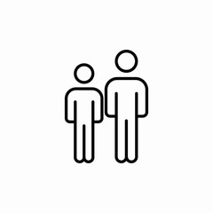 parent child icon sign vector