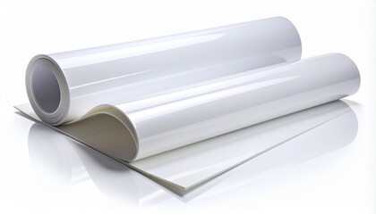 Glossy Vinyl Sheet with Light Reflection – Branding Texture Mockup