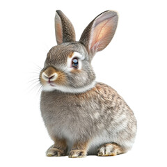 Rabbit isolated on transparent background.