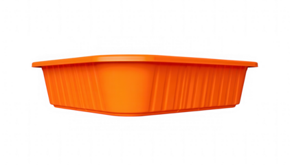 Bright Orange Plastic Storage Container Ideal for Organization and Storage Solutions
