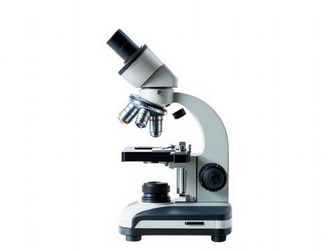 High-Resolution Image of a Compound Light Microscope for Scientific Research and Education