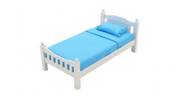 White Single Bed