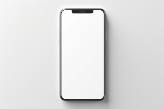 Smartphone screen png transparent mockup