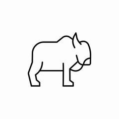bull animal icon sign vector
