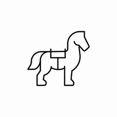 horse animal icon sign vector