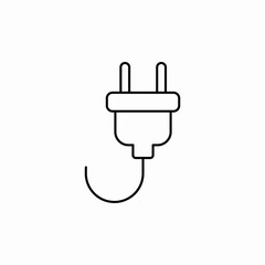 outlet plug connect icon sign vector