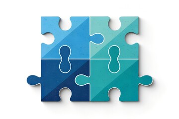 Fototapeta premium Innovative Puzzle Pieces for Team Collaboration, Problem Solving, and Creative Design
