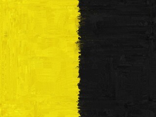 Abstract textured background featuring a bold contrast between bright yellow and dark black, separated by a roughly painted edge.