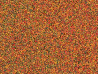 Seamless autumnal background texture featuring a dense collection of vibrant red, orange, and yellow maple leaves.