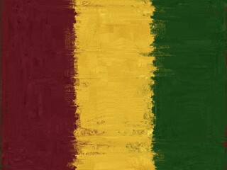 Abstract textured background with three vertical stripes in maroon, gold, and forest green, creating a bold and striking design.