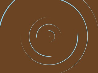 Abstract swirling background with light blue spiral lines on a brown backdrop, creating a simple yet mesmerizing design.
