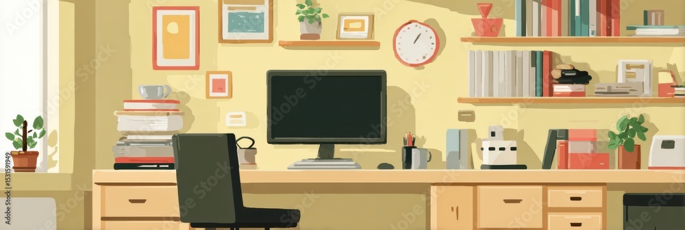 Poster Creating an Inspiring and Productive Homework Space With Essential Organization Tips for Students