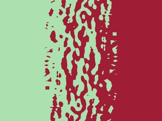 Abstract background with a unique organic texture in shades of mint green and burgundy, perfect for adding a touch of modern artistry to your designs.