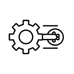 Gear mechanism with moving parts in schematic design  