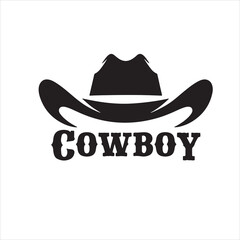 Vector Silhouette of Western Hat and Longhorn | Cowboy Rodeo Western Design