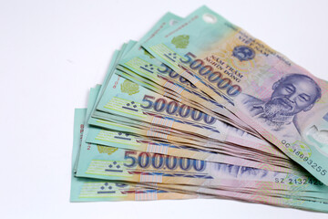 Five hundred thousand dong banknotes