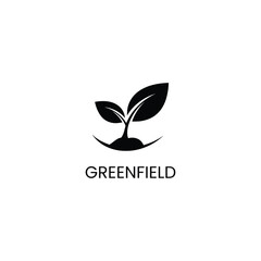 Greenfield Logo Vector Image. Agriculture concept.
