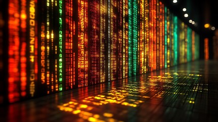 Digital Stock Market Wall