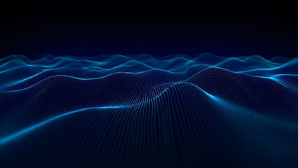 Abstract Digital Waveforms  A mesmerizing visualization of flowing data and energy