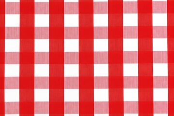 Seamless Red and White Plaid Pattern Background, Classic Tartan Textile Texture