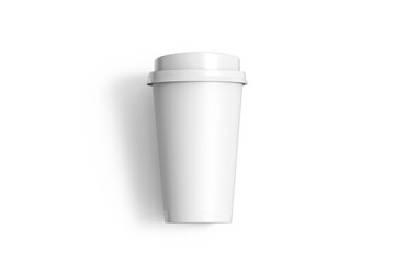Paper Coffee Realistic Takeaway Cup Mockup 3D Rendering