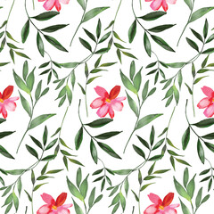 Simple aesthetic floral pattern background