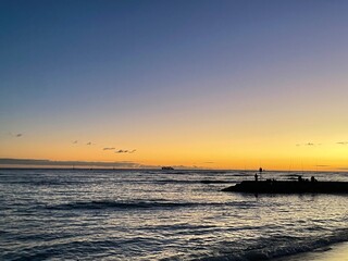 Obraz premium sunset over the sea