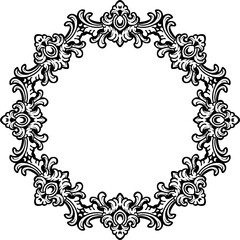 Elegant square gold frame with intricate baroque floral ornamentation on a white background, ideal for certificates, invitations, or decorative graphic design projects.