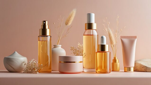 Luxurious Skincare  Golden Hour Beauty Products and Pampering Rituals