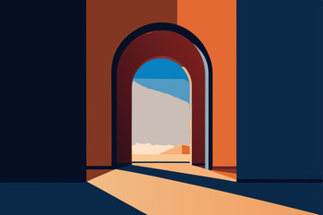Fototapeta premium doorway to the sky