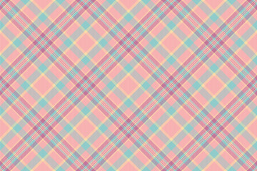 Layout check vector tartan, american fabric background pattern. Hobby seamless textile plaid texture in light and red colors.