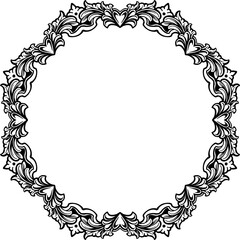 Elegant square gold frame with intricate baroque floral ornamentation on a white background, ideal for certificates, invitations, or decorative graphic design projects.
