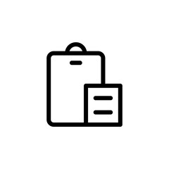 paste, duplicate button icon vector