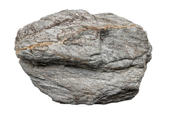 Close-up of micacite mineral, isolated on white background