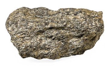 Close-up of micacite mineral, isolated on white background