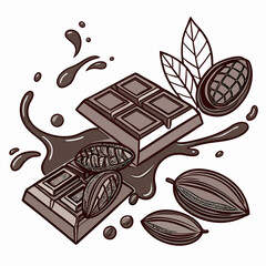 chocolate and coffee beans