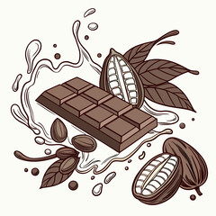 chocolate bar with hazelnuts