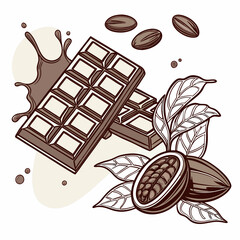 chocolate bar with nuts