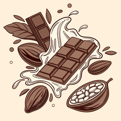 chocolate and coffee beans