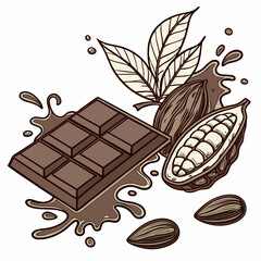 chocolate bar with nuts