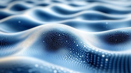 Abstract blue wave pattern