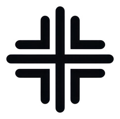 Obraz premium PNG Cross logo symbol shape.