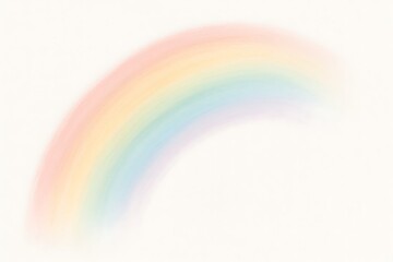 Obraz premium Pastel Rainbow Arc in a Soft, Dreamy Sky
